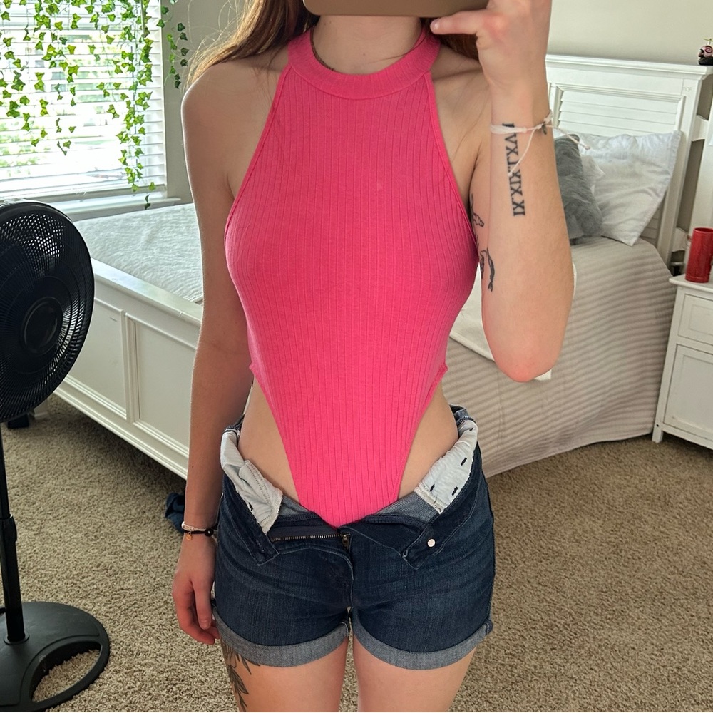 Cute pink one piece